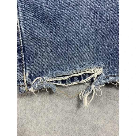 Levi's Men's 501 36x34 Original Straight Fit Button Fly Distressed Jeans - Picture 10 of 11